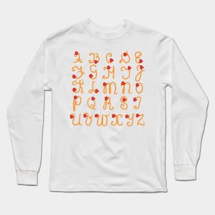 English alphabet. Back to school soon. Letters for children. Study. Long Sleeve T-Shirt